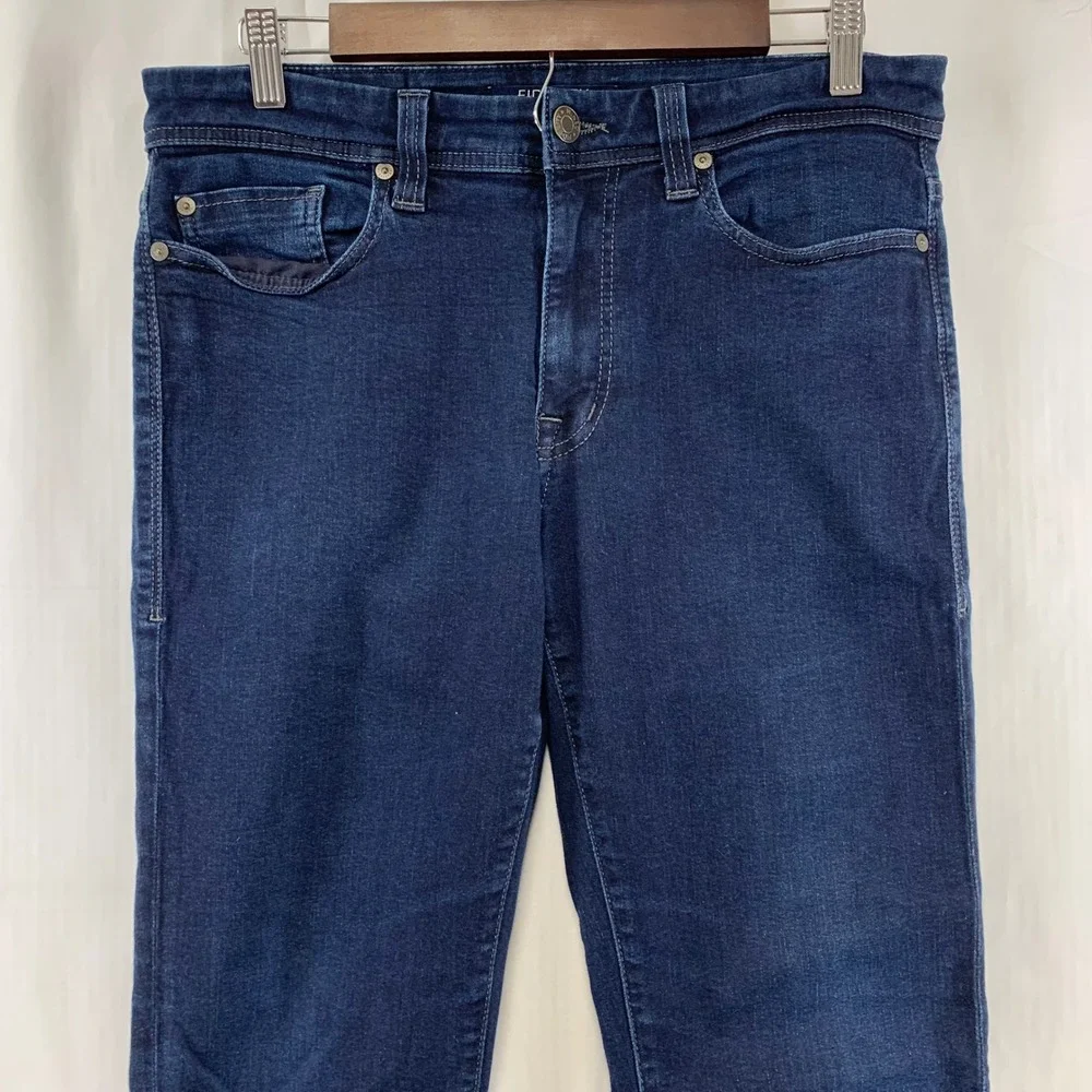 Fidelity Denim Jimmy Jeans Mens 32x30 Brooklyn Blue Slim Straight M8465 Made USA